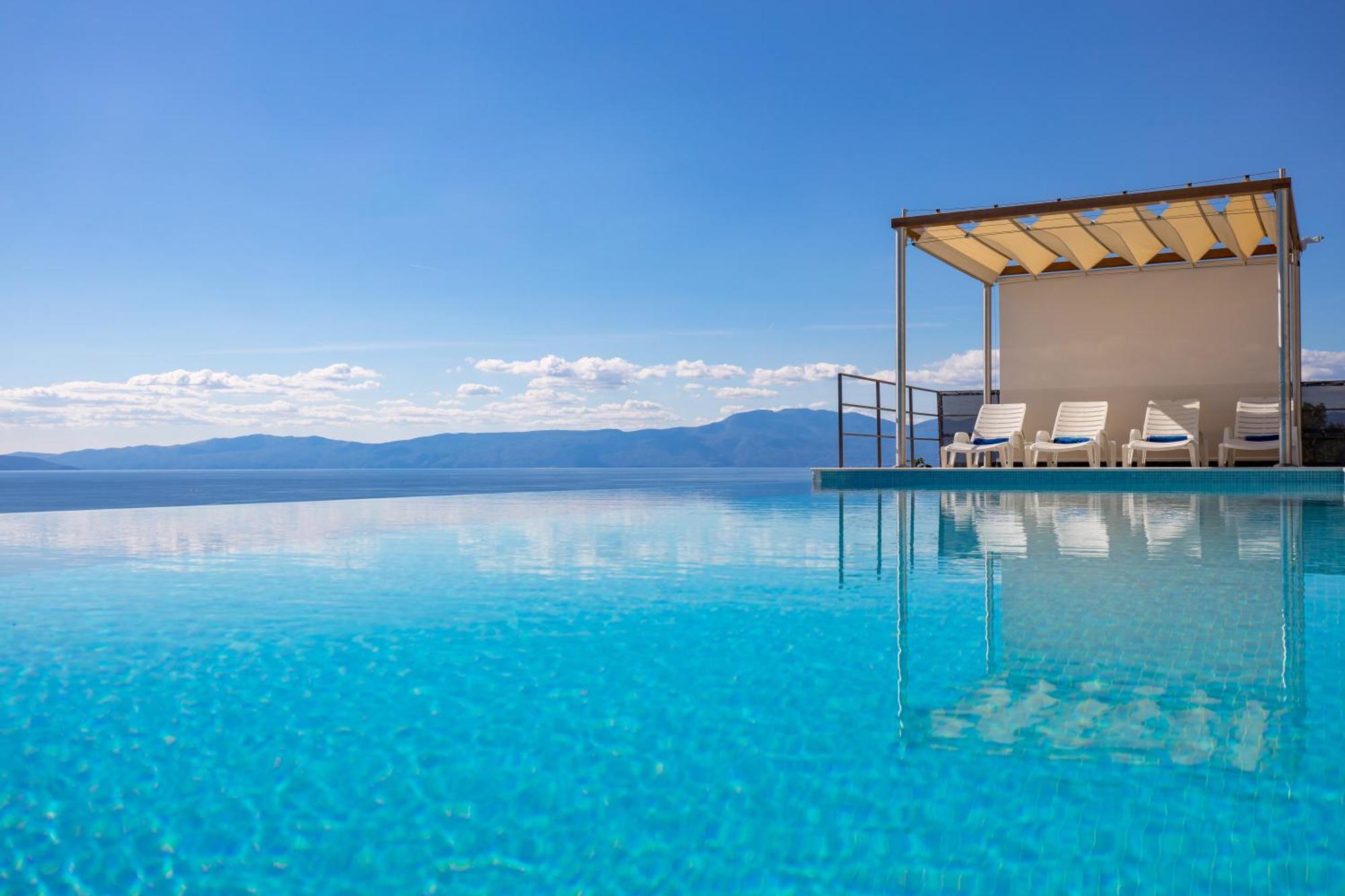 Luxury Villa Ostro With Pool & Krk Bridge View كلارجيفيكا المظهر الخارجي الصورة