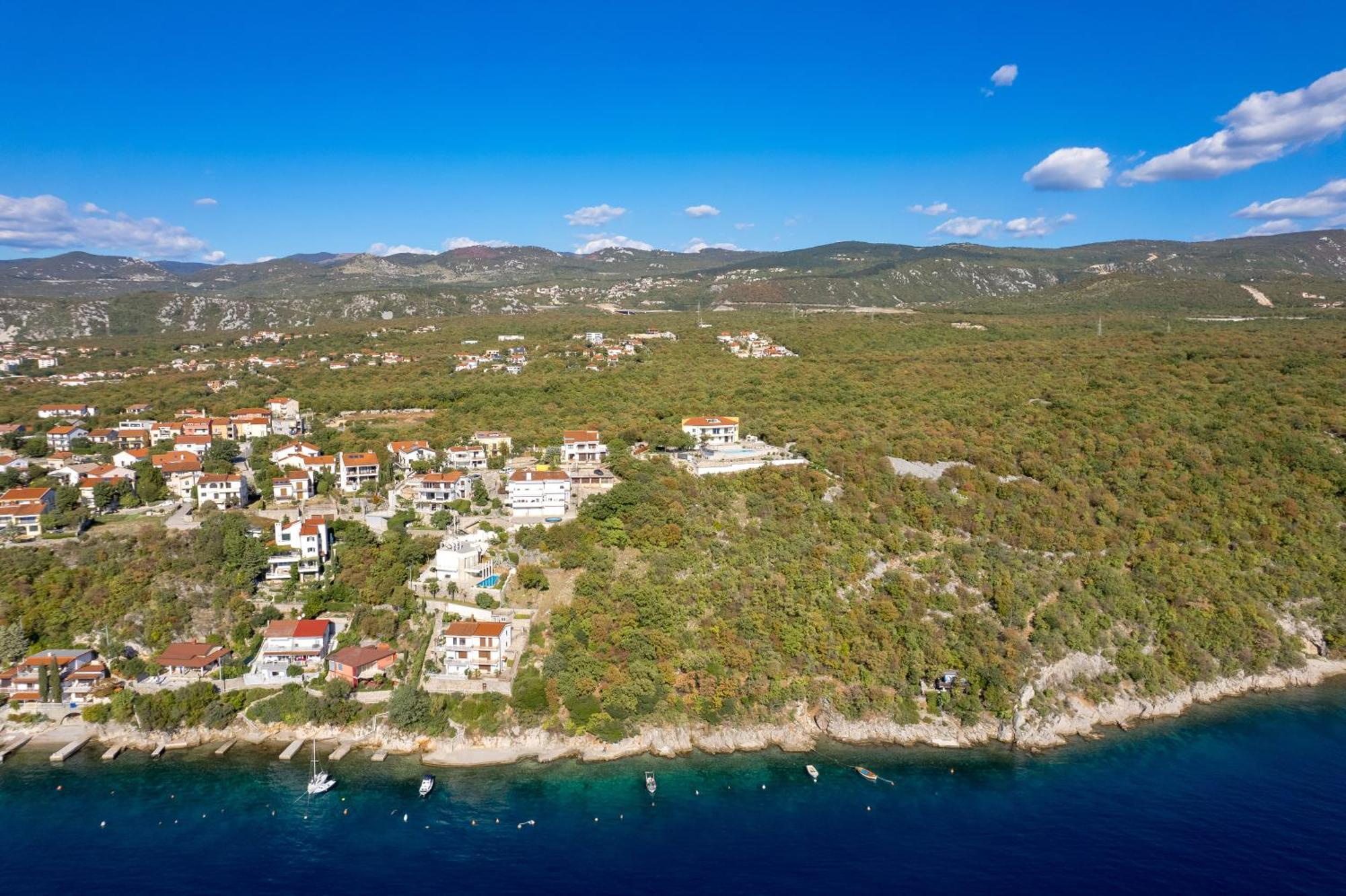 Luxury Villa Ostro With Pool & Krk Bridge View كلارجيفيكا المظهر الخارجي الصورة